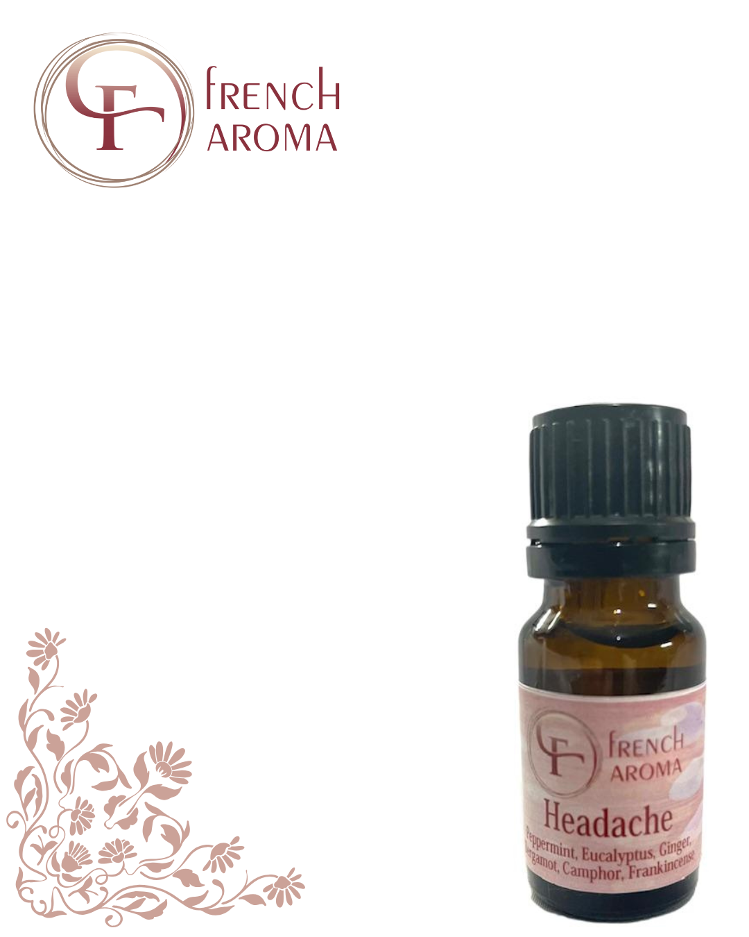 Headache Pure Essential Oil Blend (without Lavender) - 10ml