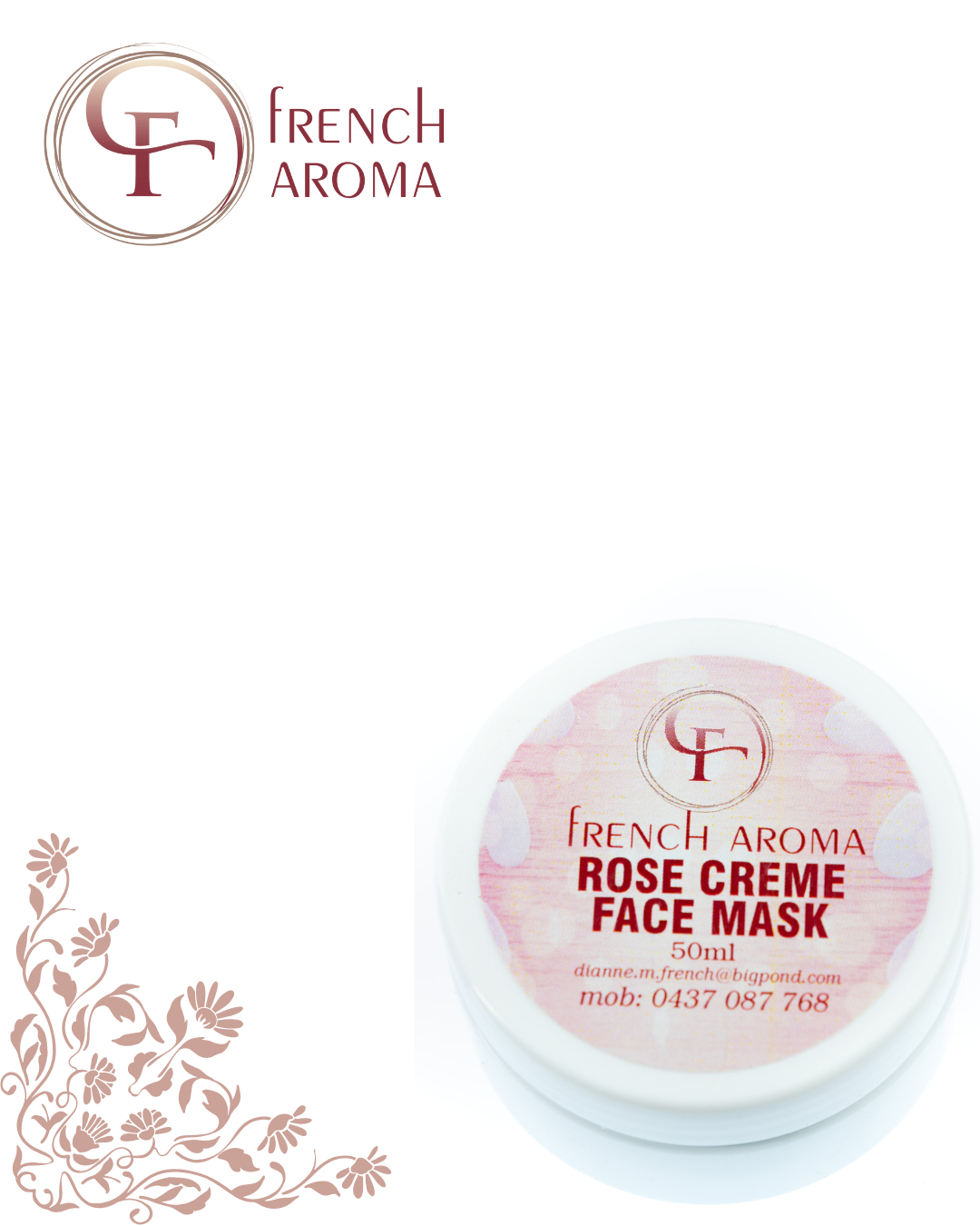 Rose Creme Face Mask - 50ml